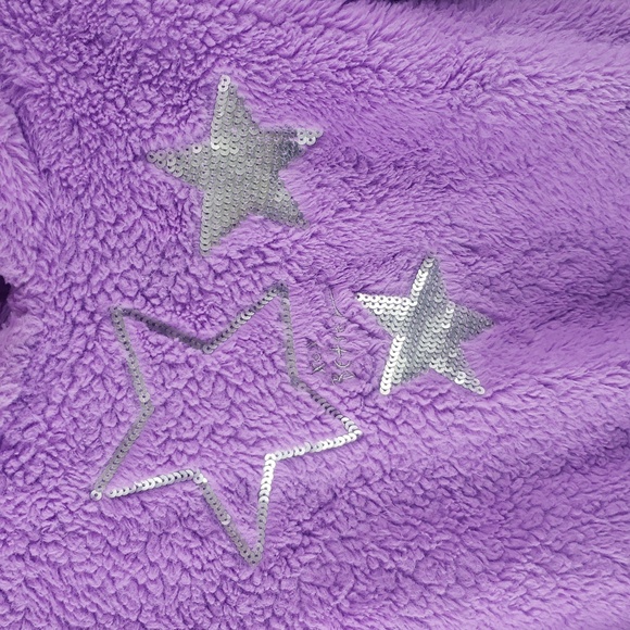 Betsey Johnson Kids Purple Fleece Hoodie - Picture 2 of 13